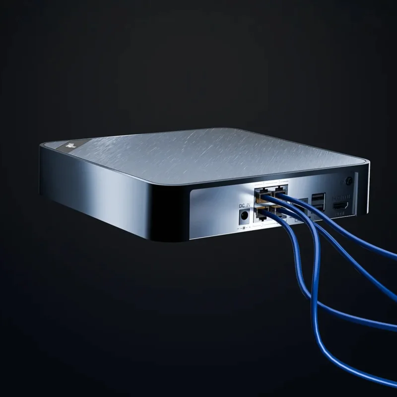 8 Megapixel 8 Channel PoE NVR with 1 HDD Slot (PLC 5808 H1 PM P8) — product view 3