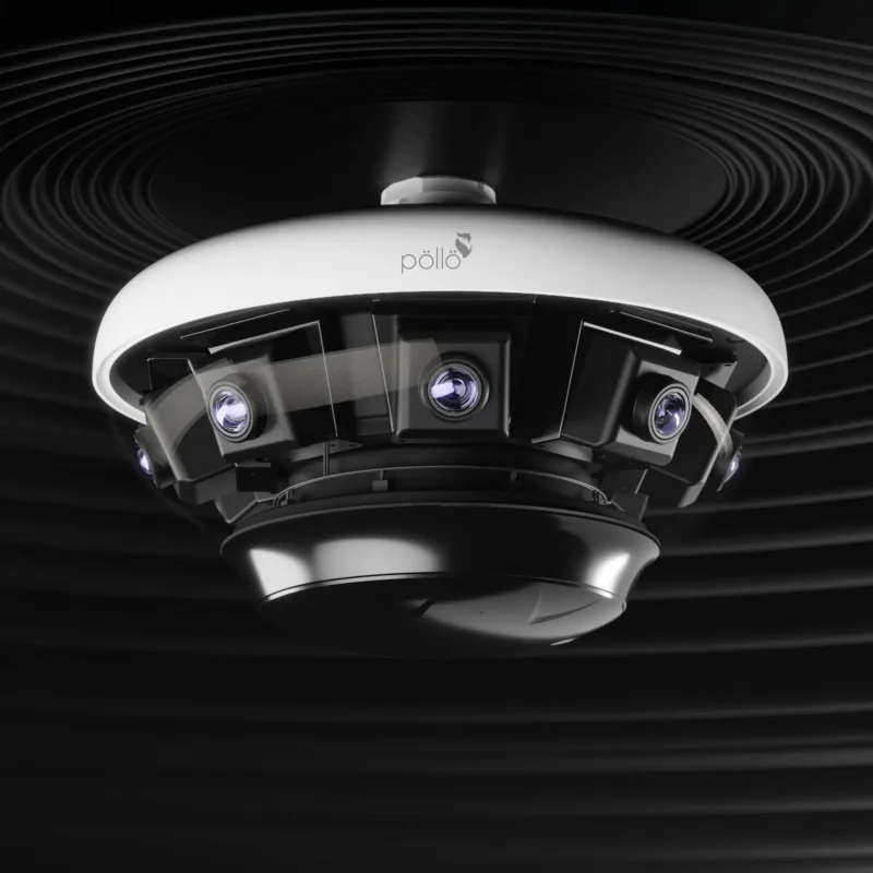 16 Megapixel 360° Panoramic Network Camera (PLC 4816M AI PN IR3 PM) — product view 2