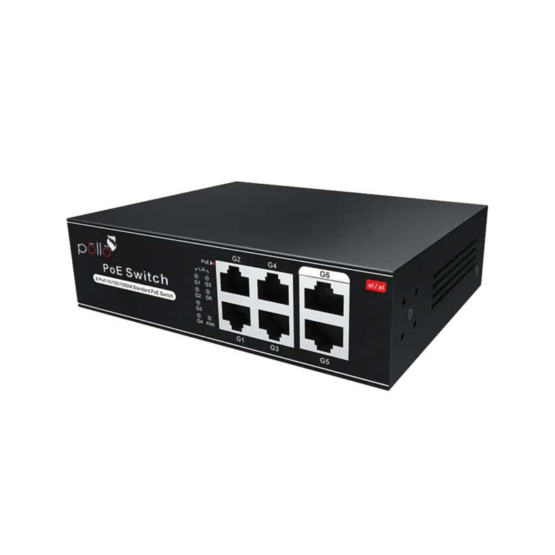 6-Port Gigabit PoE Network Switch (PLN 1104 GB) — product view 2