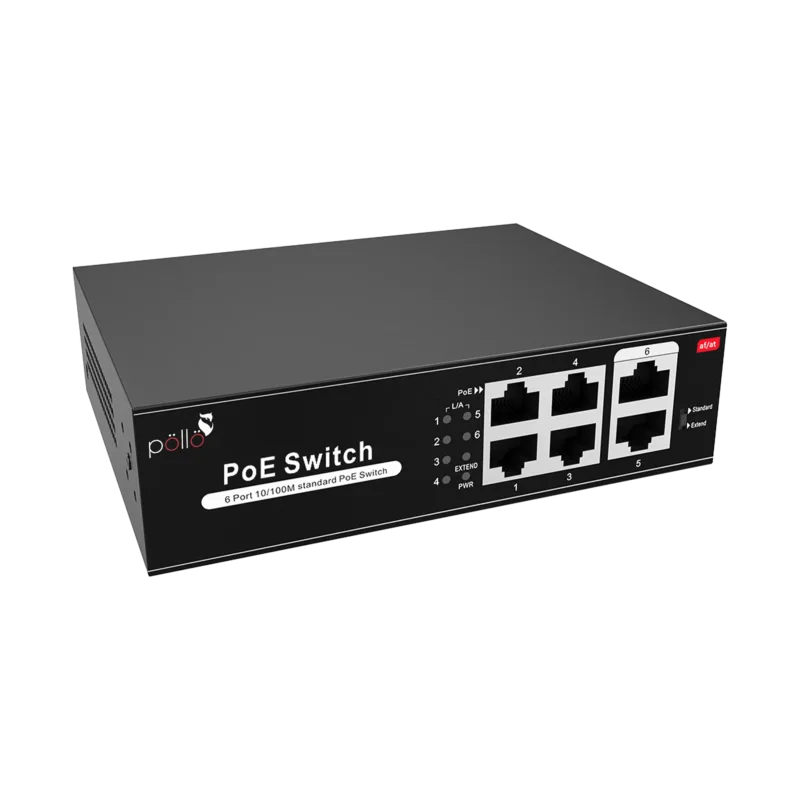 6-Port Megabit PoE Network Switch (PLN 1104 MB) — product view 2