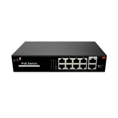 10-Port Megabit PoE Network Switch (PLN 1108 MB) — Pollo Security, available from StrixLink Lahore