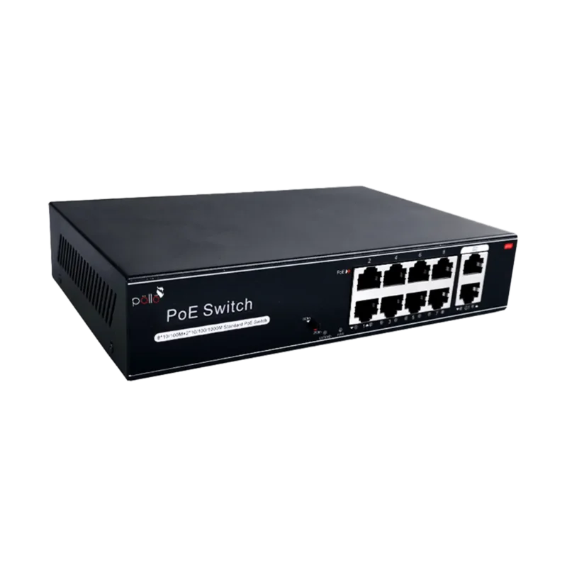 10-Port Megabit PoE Network Switch with Gigabit Uplink (PLN 1108 MGB) — product view 2