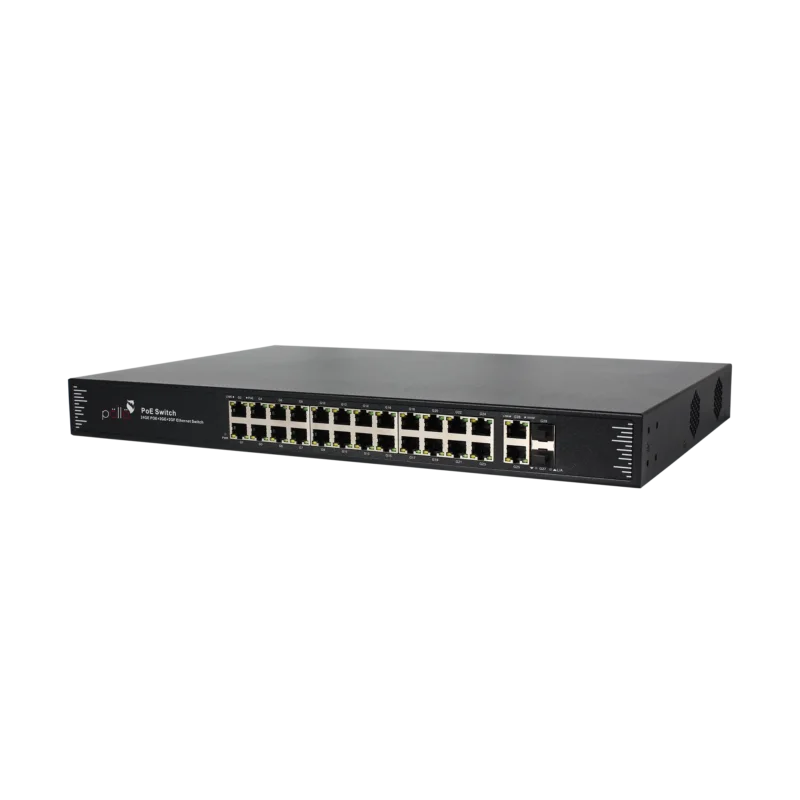28-Port Gigabit PoE Network Switch with 2 SFP (PLN-1124GB-SFP) — product view 3